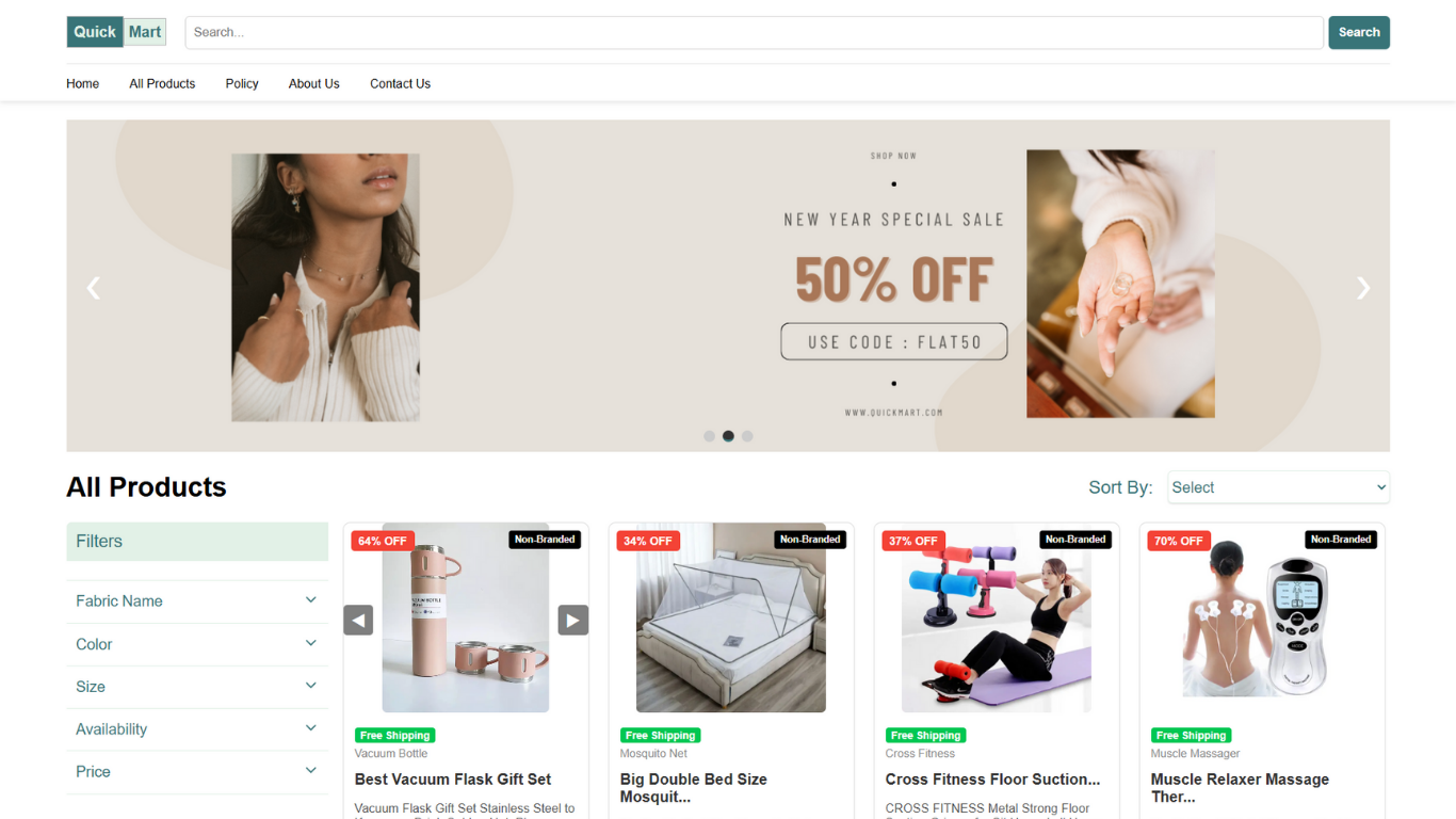 QuickMart Ecommerce Store